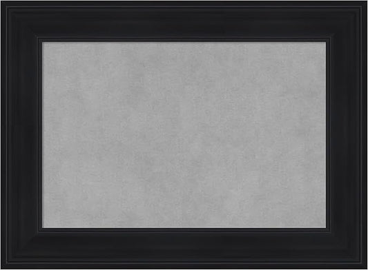 Amanti Art Black Framed Magnetic Board 17x23 Small Vision Board for use with Magnets, 100% Metal Sheet to Display Items as Office Decor or for Home Organization in mudroom, Kitchen or Kids Room