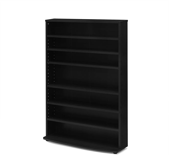 FURINNO JAYA 6-Tier Multimedia Storage Tower, Espresso