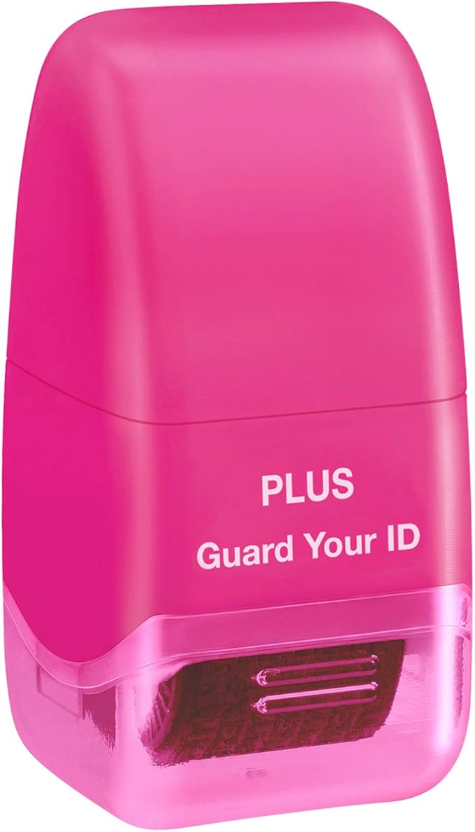 Guard Your ID Identity Protection Stamp Roller, Pink, IS-520CM