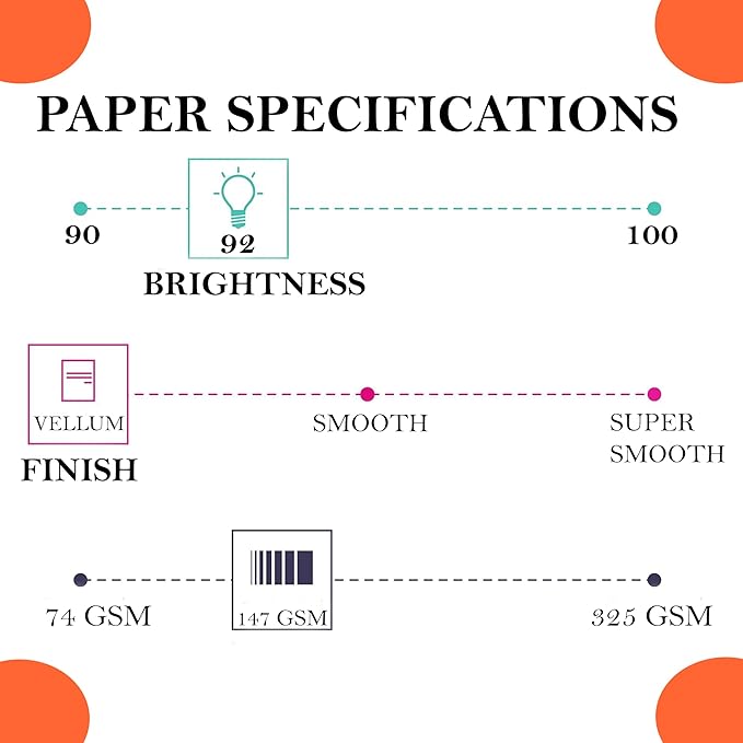 Print It - Vellum Bristol Colored Cardstock Cover Paper, 67 Lb, 8.5" X 11”, Heavyweight Colored Cardstock for Crafts, School, Invitations, And Office Use - Decoration Drawing 250/Case-Orange