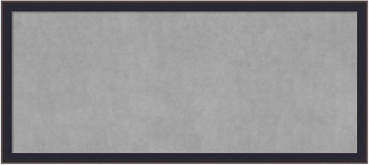 Amanti Art Black Framed Magnetic Board 23x51 Oversize Vision Board for use with Magnets, 100% Metal Sheet to Display Items as Office Decor or for Home Organization in mudroom, Kitchen or Kids Room