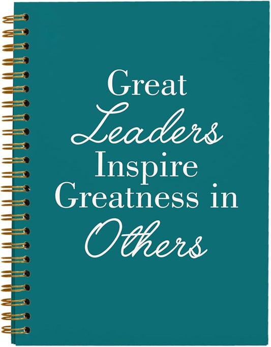 OXW Leadership Gifts Notebook Journal, Leader Gifts for Women Men, Meeting Notebook for Work, Thank You Gifts for Leader Boss Mentor Supervisor, Turquoise Spiral Notebook 5.5 x 8.3