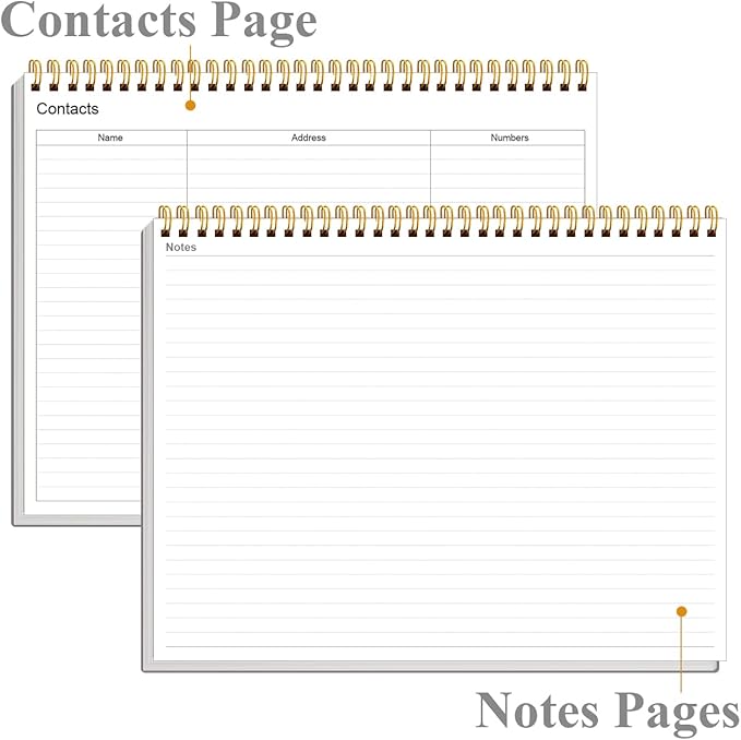 Weekly Productivity Planner - 8.5" x 11" Dashboard Desk Notepad Has 6 Focus Areas to List Tasks for Goals, Projects, Clients, Academic or Meal-Organize Your Daily Work Efficiently, 54 Weeks, Grey