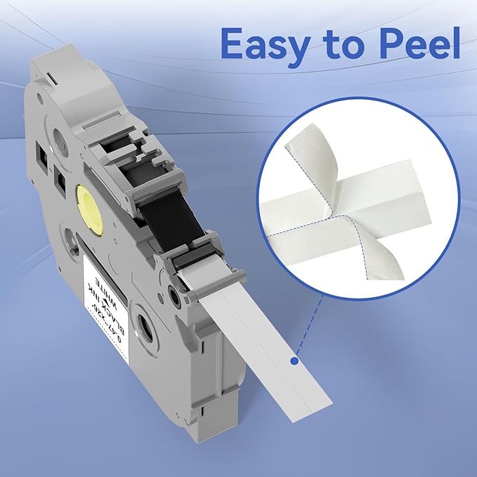 3pack 12mm 0.47 TZe TZ Tape Laminated White Label Maker Tape Replacement for Brother P Touch Label Tape TZe-231 TZe231 Compatible with Brother PT-D210 PT-D220 PT-H110 PT-D410 PT-P710BT