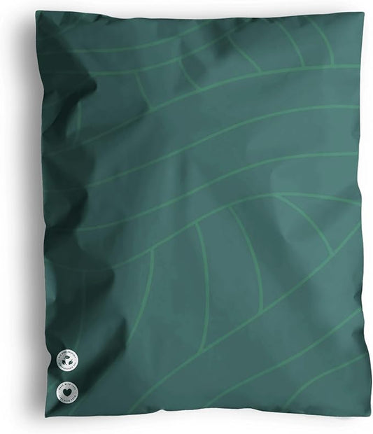 Poly Mailers 14.5 x 19 Inch - 100 pack Biodegradable Shipping Bags for Clothes and Large Items - Impack Self-Seal Waterproof Thick Mailing Envelope for Accessories & Clothing - Olive Leaf