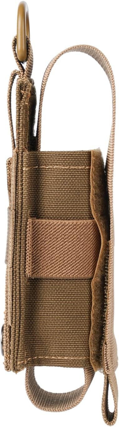 Tactical Flashlight Holster MOLLE Torch Holder MK4 OC/Mace Pepper Spray Canister Carrier EDC Flash Light Pouch Multitool Case with Strap&Snap Clip for Duty/Combat Belt Backpack Vest Chest Rig