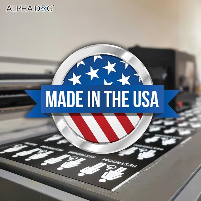 ALPHA DOG ADA SIGNS - Mechanical Room Sign with Braille for Your Business, 4x8 Inch, ADA Compliant, Indoor or Outdoor, Easy Installation, Made in the USA, Blue