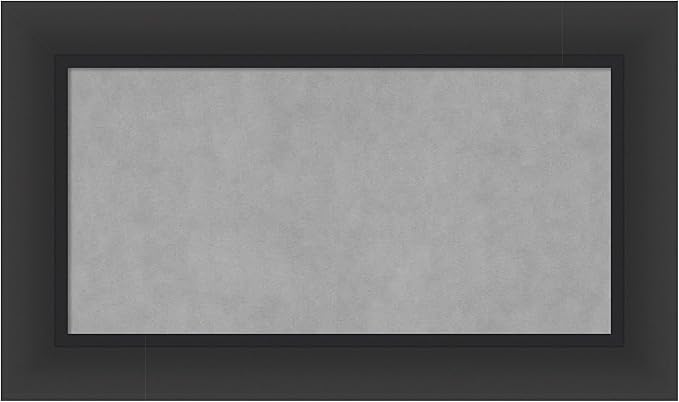 Amanti Art Black Framed Magnetic Board 17x29 Small Vision Board for use with Magnets, 100% Metal Sheet to Display Items as Office Decor or for Home Organization in mudroom, Kitchen or Kids Room