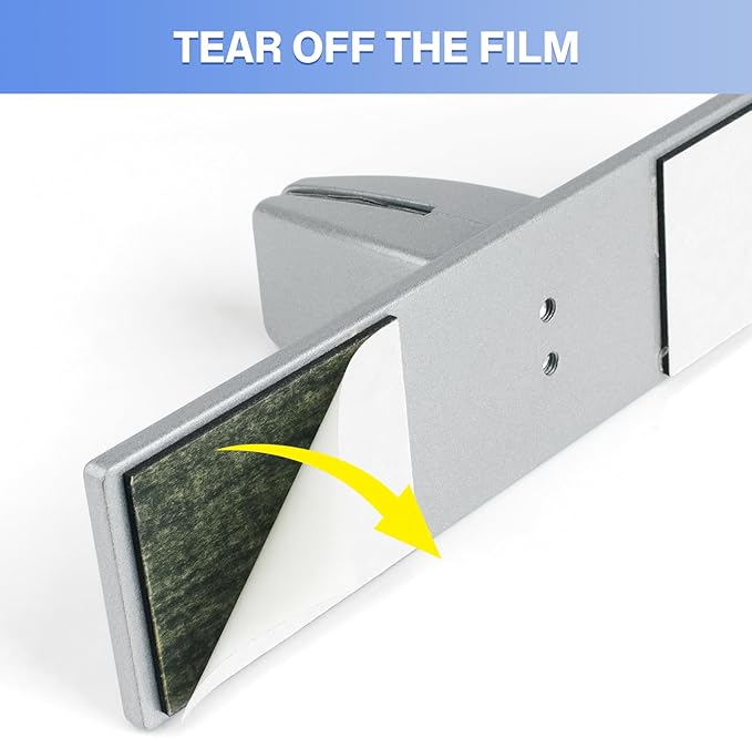 2 Packs Sneeze Guard Clamp Bracket, Sneeze Guard Shield Base for Countertop, Stick On Heavy Duty Auminum Partition Guard Clamp, Panel Support Clamps Stand for Clear Acrylic Desktop Counter Reception