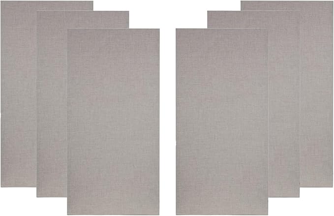 ATS Acoustics Home Office Residential Acoustic Treatment Room Kit Sound Absorbing Acoustic Panel 6 Pack for 50-100 Sq Ft (Sandstone)
