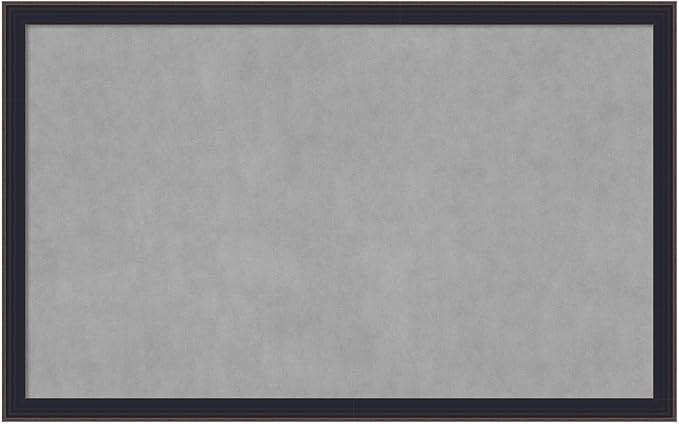 Amanti Art Black Framed Magnetic Board 27x43 Large Vision Board for use with Magnets, 100% Metal Sheet to Display Items as Office Decor or for Home Organization in mudroom, Kitchen or Kids Room