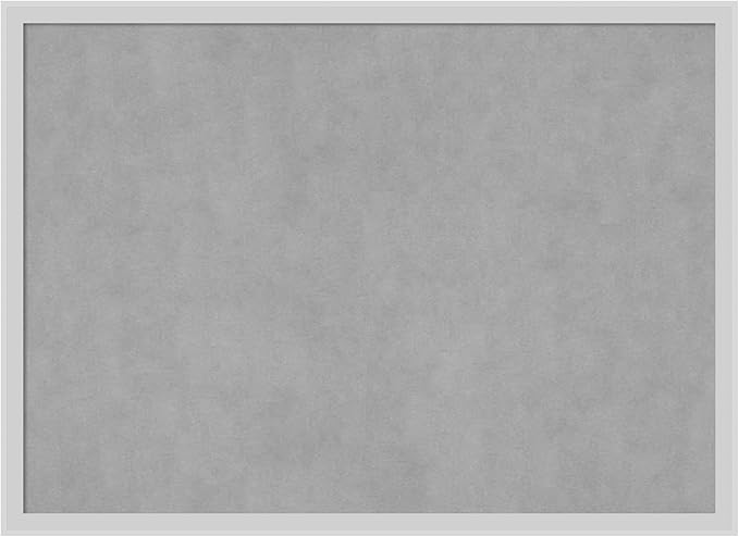 Amanti Art Silver Framed Magnetic Board 21x29 Medium Vision Board for use with Magnets, 100% Metal Sheet to Display Items as Office Decor or for Home Organization in mudroom, Kitchen or Kids Room
