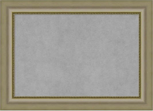 Amanti Art Silver Framed Magnetic Board 21x29 Medium Vision Board for use with Magnets, 100% Metal Sheet to Display Items as Office Decor or for Home Organization in mudroom, Kitchen or Kids Room