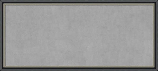 Amanti Art Black Framed Magnetic Board 23x51 Oversize Vision Board for use with Magnets, 100% Metal Sheet to Display Items as Office Decor or for Home Organization in mudroom, Kitchen or Kids Room