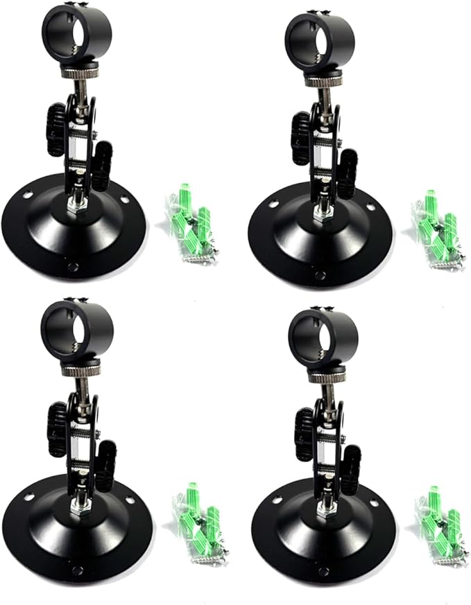 Laser Module Bracket 360-Degree Adjustable Positioning Bracket 16mm (4-Pack, Black Alumina)