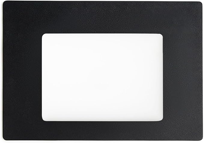 Leatherology Premium Black Full Grain Leather Modern Conference Pad – Slim Desk Mat for Laptop, Keyboard & Mouse | Professional Workspace