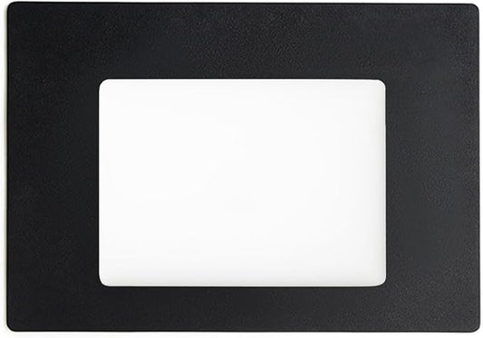 Leatherology Premium Black Full Grain Leather Modern Conference Pad – Slim Desk Mat for Laptop, Keyboard & Mouse | Professional Workspace