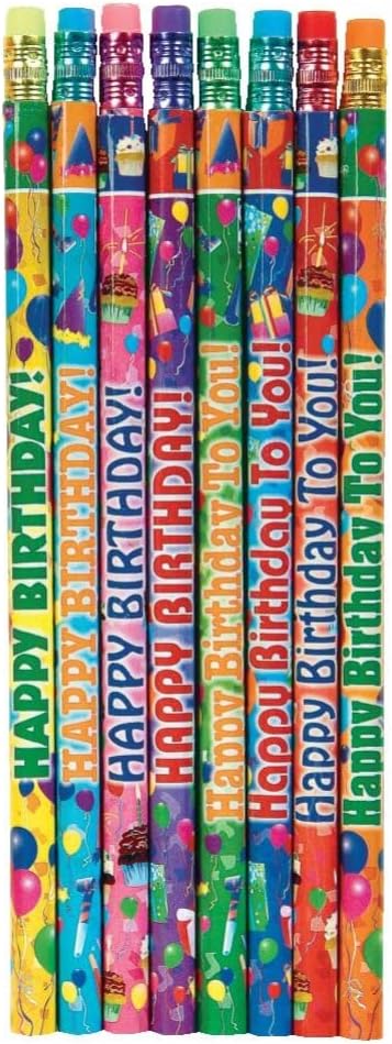 Raymond Geddes Birthday Number 2 Pencils For Kids (Pack of 144)