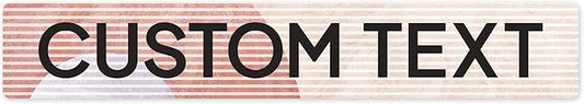 Custom Sign, Custom Street Sign, 11 Font Colors, 13 Font Styles, 4 Hole Options, 22 Sizes, 6x36 Inches, Rust Free DiBound, Fade Resistant, Made in USA by My Sign Center (Mid-Century Modern 1)