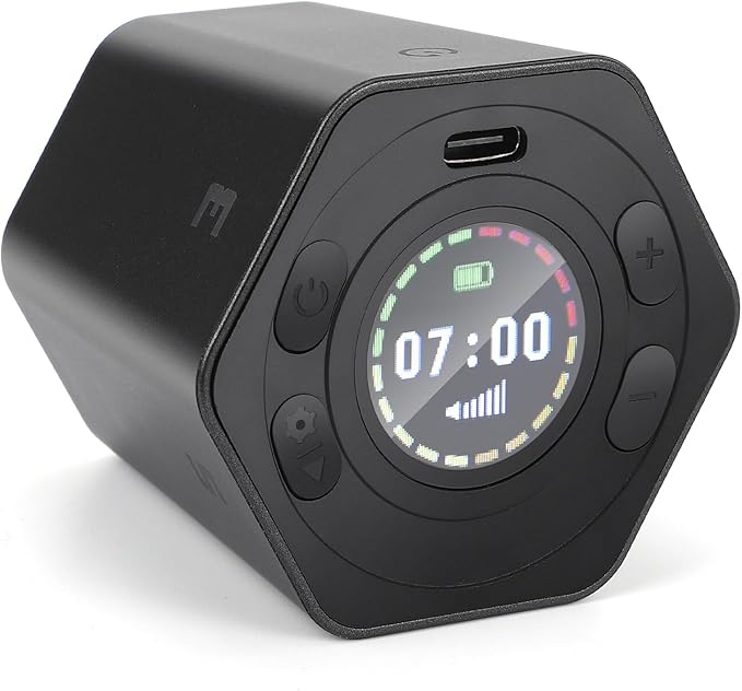 Pomodoro Productivity Timer Cube, Flip Clock, Pause & Resume, Magnetic Adjustable Sound Alert, for Working Studying Office Task, 3/5/10/15/30min & Custom Countdown (Gray)