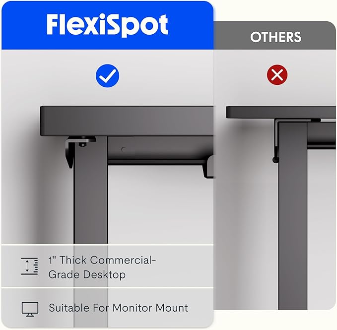FLEXISPOT L Shaped Standing Desk, 71 x 63 Inch Electric Height Adjustable Corner Desk, Sit Stand Computer Workstation, Preset Controller, Home Office, Black Frame with Black Top, Black Drawer