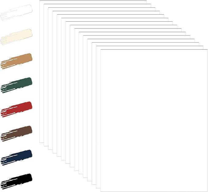 100 Sheets White Cardstock 8.5 x 11 Certificate Paper, 92lb Heavyweight Card Stock Printer Paper for DIY Cards Making, School Crafting, Memus, Business Cards, Wedding Invitations