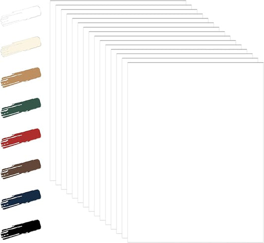 100 Sheets White Cardstock 8.5 x 11 Certificate Paper, 92lb Heavyweight Card Stock Printer Paper for DIY Cards Making, School Crafting, Memus, Business Cards, Wedding Invitations