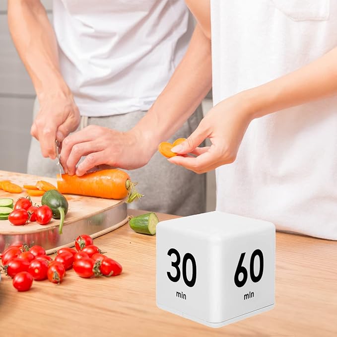 JOYIT Cube Timer - 15, 20, 30 and 60 Minutes Countdown Timer for Kitchen, Outdoor and Workout