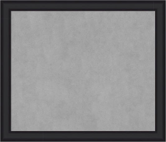 Amanti Art Black Framed Magnetic Board 23x27 Medium Vision Board for use with Magnets, 100% Metal Sheet to Display Items as Office Decor or for Home Organization in mudroom, Kitchen or Kids Room