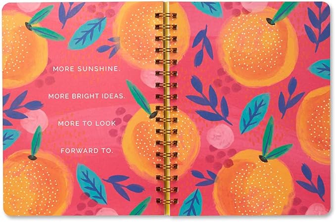 Compendium Spiral Notebook - Oh, Happy Day — A Designer Spiral Notebook with 192 Lined Pages, College Ruled, 7.0”W x 9.25”H