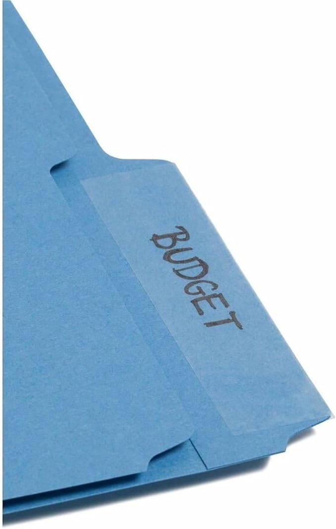 Smead Seal and View® Clear Label Protector, Size 3-1/2x1-11/16-Inches Before Folding, 100 per Pack (67600)