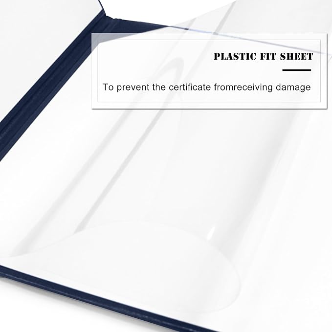 Diploma Cover 8.5” x11” Diploma Holder of Graduation Leatherette Padded Certificate（Tent Style),40-Pack