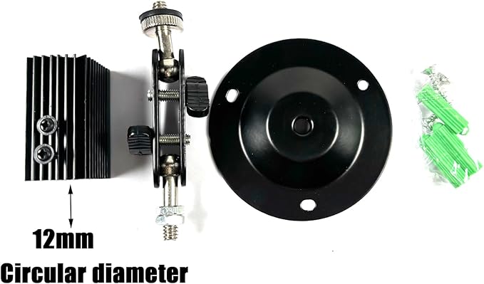 Laser Positioning Bracket Laser Module Fixing Bracket 360-degree Adjustable Positioning Bracket 12mm (12mm-3packs)