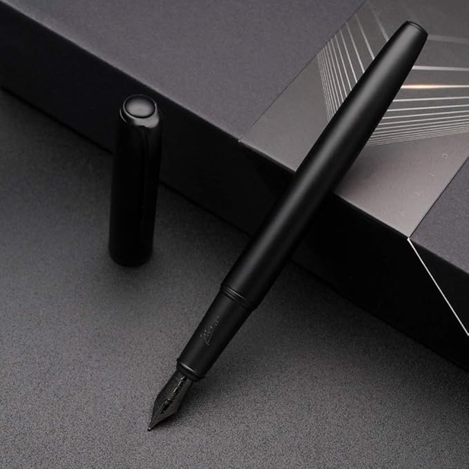 Picasso 916 Malage Fountain Pen Original Box New Version (Polar Night Black, Medium Nib 0.7mm)