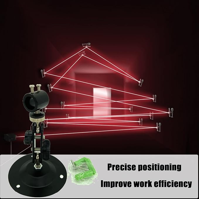 Laser Positioning Bracket Laser Module Fixing Bracket 360-degree Adjustable Positioning Bracket 12mm (12mm-4packs)