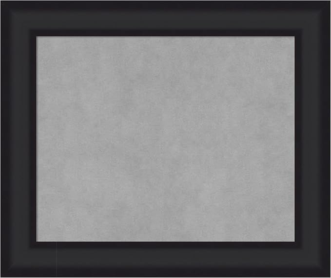 Amanti Art Black Framed Magnetic Board 21x25 Small Vision Board for use with Magnets, 100% Metal Sheet to Display Items as Office Decor or for Home Organization in mudroom, Kitchen or Kids Room