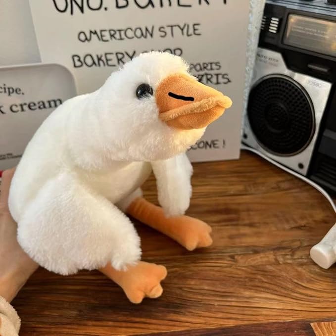 XZR Cute Pen Bag Case Box Stocking Stuffers Cute Creative Animal Cartoon Large Capacity Shark Bird Zipper Organizer Storage Bag Box Nice Gift (Goose)