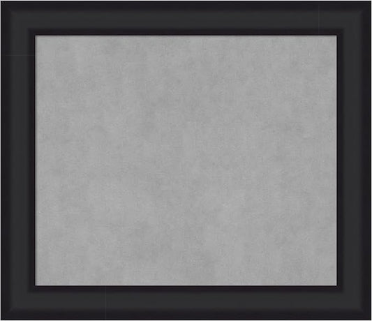 Amanti Art Black Framed Magnetic Board 25x29 Medium Vision Board for use with Magnets, 100% Metal Sheet to Display Items as Office Decor or for Home Organization in mudroom, Kitchen or Kids Room