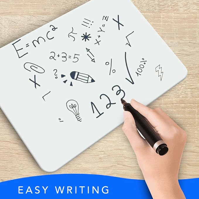 Small Dry Erase Board 9x12 (2 Pack) – Mini White Board for Kids & Students, Double-Sided Portable Whiteboard Small Dry Erase Board for Classroom, Office & Home Learning