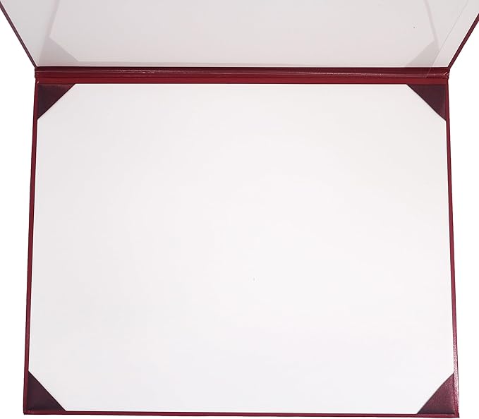 GraduationMall 11"x14" Imprinted Padded Diploma Cover Certificate Holder Maroon