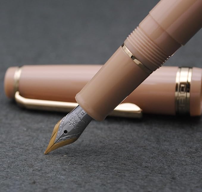 JINHAO 82 Fountain Pen (Milk Tea,Fine Nib 0.5mm)