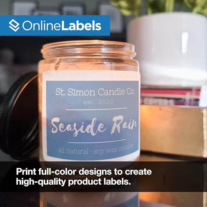 Printable Name Tags - 2-1/3 x 3-3/8 - Pack of 200, 25 Sheets - Inkjet or Laser Printer - Online Labels