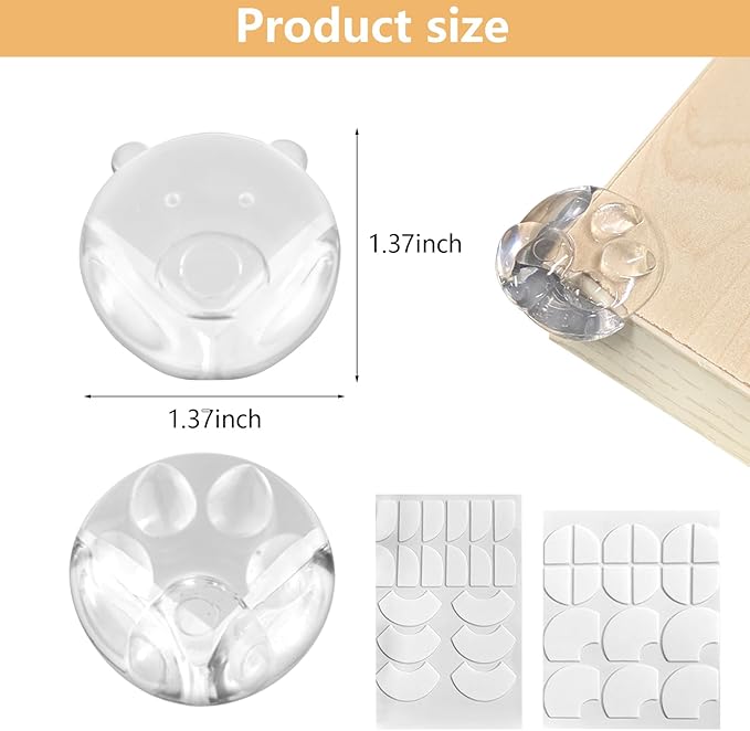12Pcs Corner Protector for Baby, Cartoon Table Corner Protectors, Furniture Table Edges Protectors for Cover Furniture