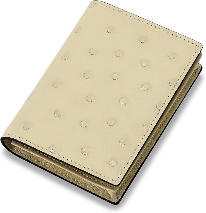 Leather Business Card Case Holder for Men & Women, Italian Calfskin