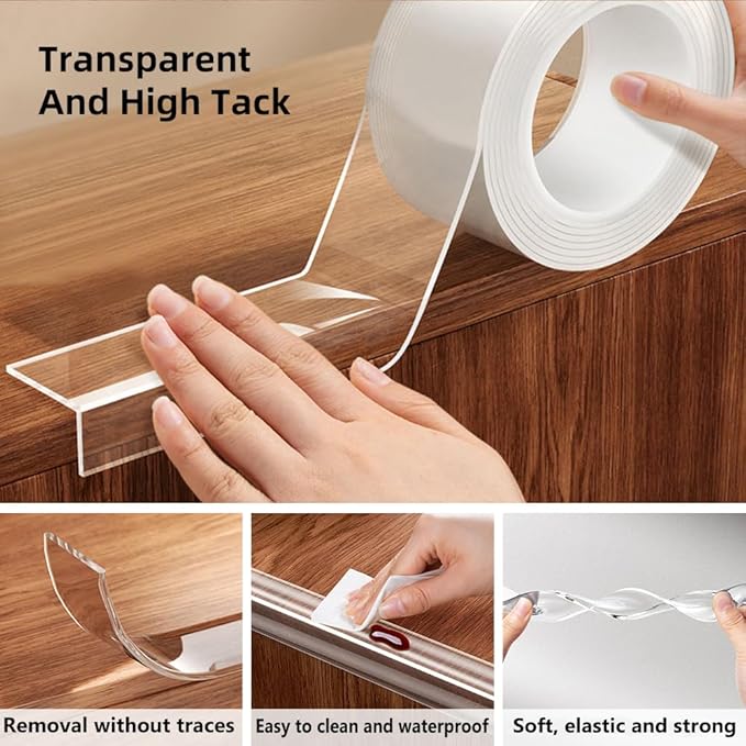 Baby Proofing Edge Protector for Baby 16.4ft Clear Edge Protector Strip Safety Corner Guards Child Proof Corner Bumper for Furniture