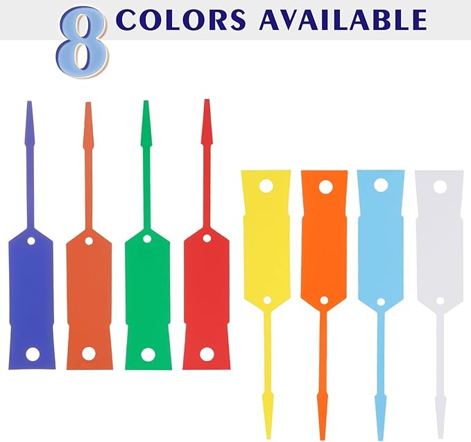 Self Locking Arrow Key Tags 1,000 Per Pack Size 4 1/2" x 3/4", Plastic Car Key Labels Arrow ID Tag, Self Lock Key Identifiers Car Dealer Supplies, Office Automotive Shop (Royal Blue)