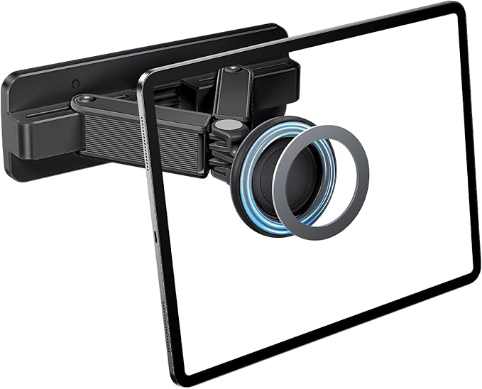 nediea Magnetic Wall Mount for iPad,360°Rotation Tablet Wall Mount Holder,Adjustable & Foldable Tablet Stand for Kitchen Bathroom,Compatible with iPhone,iPad,Samsung,Galaxy Tab,Kindle