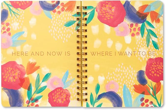 Compendium Spiral Notebook - Oh, Happy Day — A Designer Spiral Notebook with 192 Lined Pages, College Ruled, 7.0”W x 9.25”H
