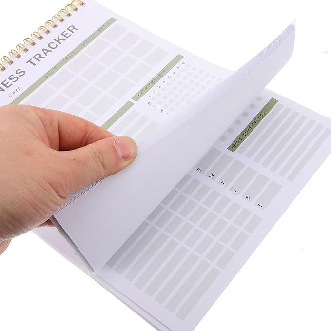 CIYODO Fitness Journal Notebook Workout Planner with Daily Training Schedule and Yearly Fitness Tracker for Exercise Planning and Progress Tracking