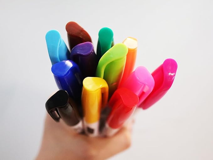 S & E TEACHER'S EDITION 96 Pcs Dry Erase Markers Colored markers 12 Assorted Colors with Low-Odor Ink Colored Whiteboard Markers for School, Office, Supplies